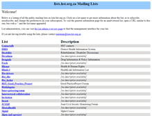 Tablet Screenshot of lists.hst.org.za